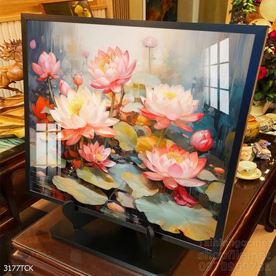 Tranh cá chép hoa sen