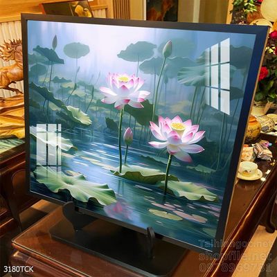 Tranh cá chép hoa sen cực đẹp