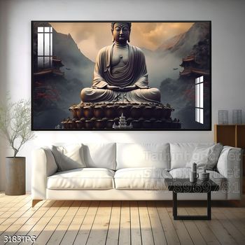 Tranh tranh trí tường phật giáo sang trọng