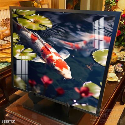 Tranh cá chép hoa sen đẹp mang nhiều ý nghĩa