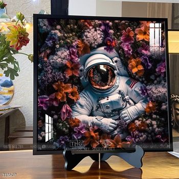 Tranh nghệ thuật phi hành gia treo trang trí tường