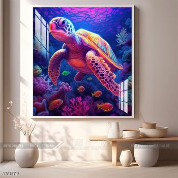 Tranh cá heo dưới lòng đại dương tuyệt đẹp