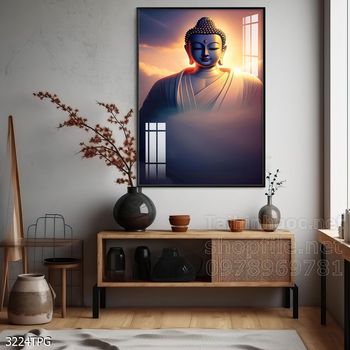 File tranh Phật giáo decor trang trí tường nhà phòng thờ