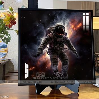 Tranh nghệ thuật phi hành gia treo tường