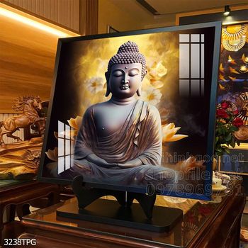 Tranh tranh trí tường phật giáo sang trọng