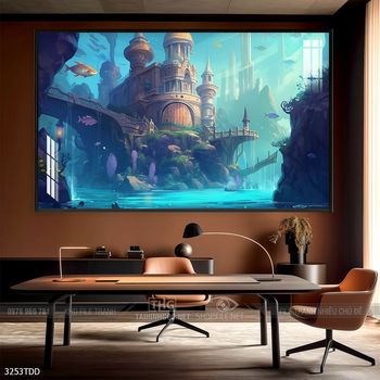 Tranh cá heo đẹp