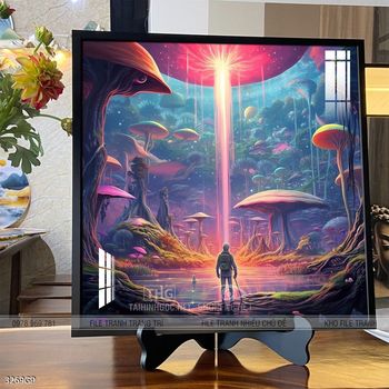 Tranh treo tường phi hành gia vũ trụ