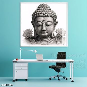 Tranh decor trang trí tường Phật giáo