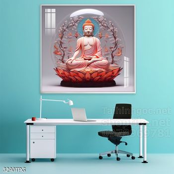 Tranh decor trang trí tường Phật giáo