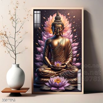 File tranh Phật giáo decor trang trí tường nhà phòng thờ
