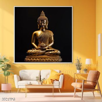 Tranh tranh trí tường phật giáo sang trọng