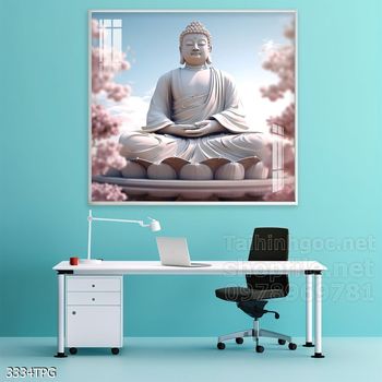 File tranh Phật giáo decor trang trí tường nhà phòng thờ