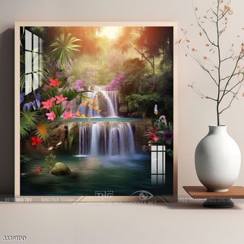 Tranh cá heo decor trang trí tường nhà