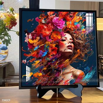 Tranh treo tường quán cafe, trà sữa đầy nghệ thuật