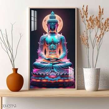 File tranh Phật giáo decor trang trí tường nhà phòng thờ