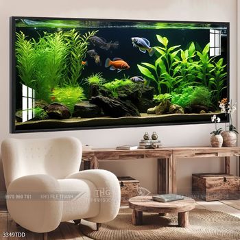 Tranh cá heo decor trang trí tường nhà