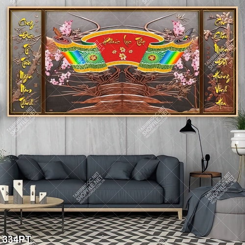 Tranh bàn thờ tổ thư pháp chất lượng cao