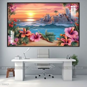 Tranh cà phê đẹp ấn tượng