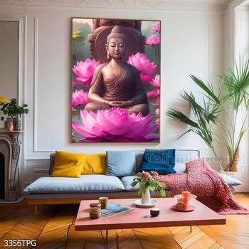 Tranh tranh trí tường phật giáo sang trọng