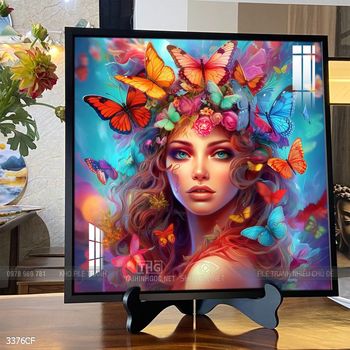 Tranh ly Cà Phê và hạt Cà Phê đẹp