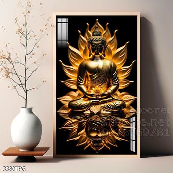 File tranh Phật giáo decor trang trí tường nhà phòng thờ