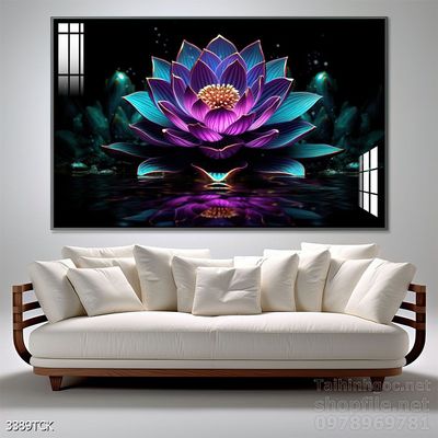 Tranh cá chép hoa sen