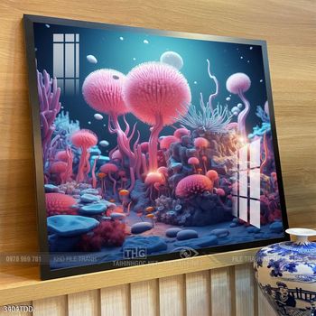 Tranh cá heo đại dương