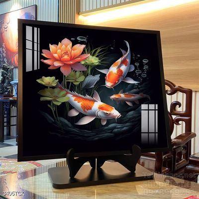 Tranh cá chép hoa sen đẹp mang nhiều ý nghĩa