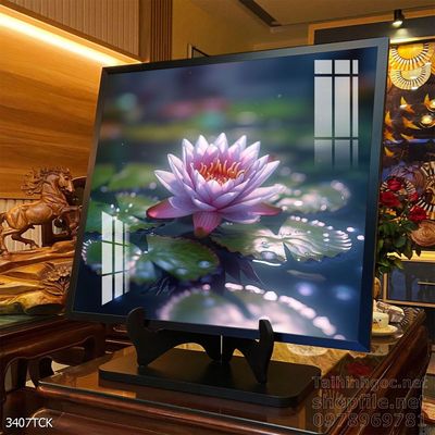 Tranh cá chép hoa sen