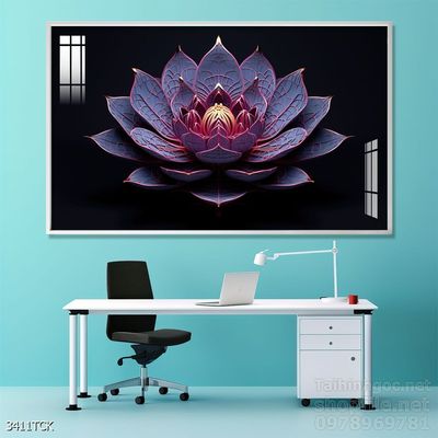 Tranh cá chép hoa sen treo tường mang nhiều ý nghĩa