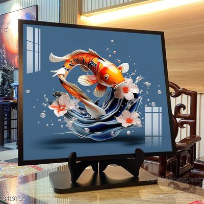 Tranh cá chép hoa sen cực đẹp