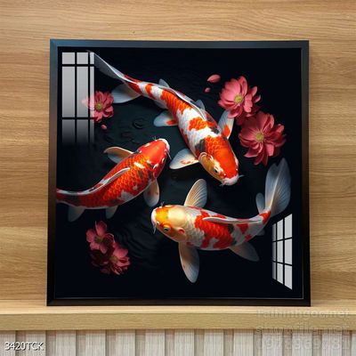 Tranh cá chép hoa sen treo tường mang nhiều ý nghĩa