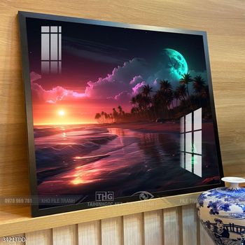 Tranh cá heo dưới lòng đại dương tuyệt đẹp