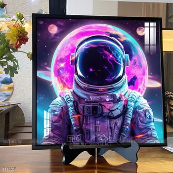 Tranh 3D phi hành gia vũ trụ
