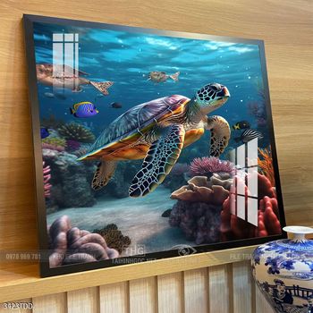 Tranh cá heo đẹp