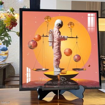 Tranh treo tường phi hành gia vũ trụ