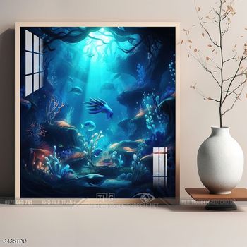 Tranh treo tường cá heo đại dương