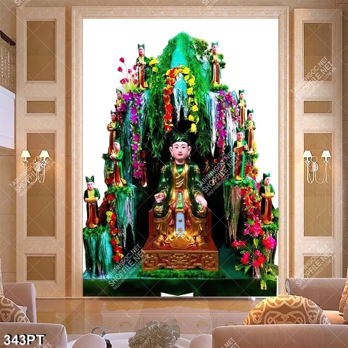 Tranh phòng thờ file gốc in kính