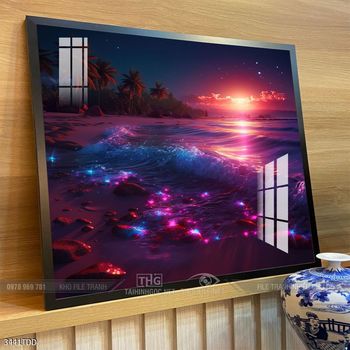 Tranh cá heo dưới lòng đại dương tuyệt đẹp