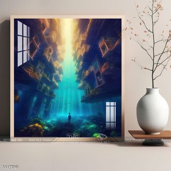 Tranh cá heo đẹp độc đáo