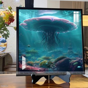 Tranh 3D phi hành gia vũ trụ