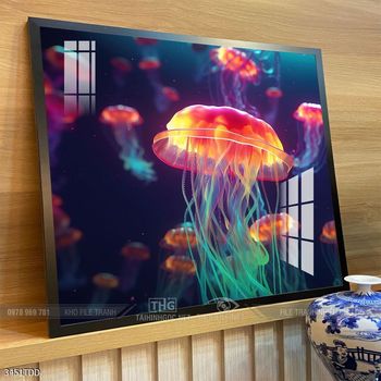 Tranh cá heo dưới lòng đại dương tuyệt đẹp