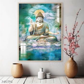 Tranh tranh trí tường phật giáo sang trọng