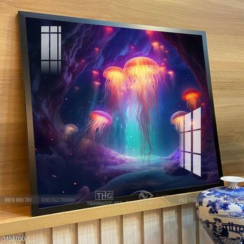 Tranh cá heo đại dương