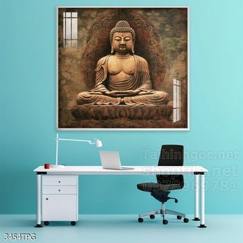 File tranh Phật giáo decor trang trí tường nhà phòng thờ