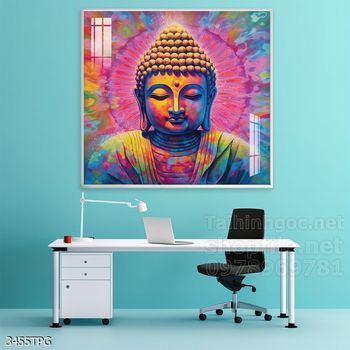 Tranh tranh trí tường phật giáo sang trọng