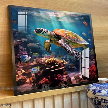 Tranh treo tường cá heo dễ thương