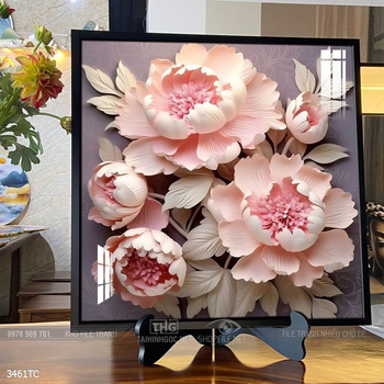 Tranh chim công hoa mẫu đơn đẹp và ý nghĩa