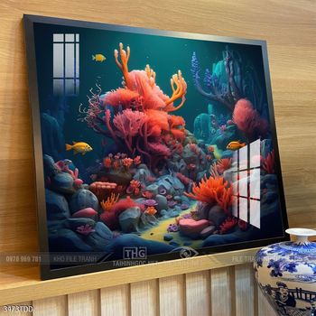 Tranh cá heo đẹp