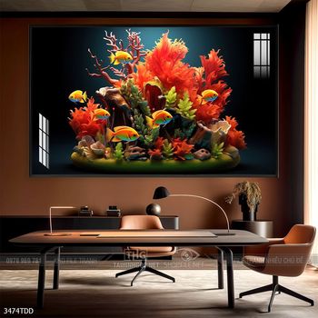 Tranh cá heo đại dương